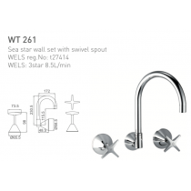 ECT Sea Star Wall Set with Swivel Spout
